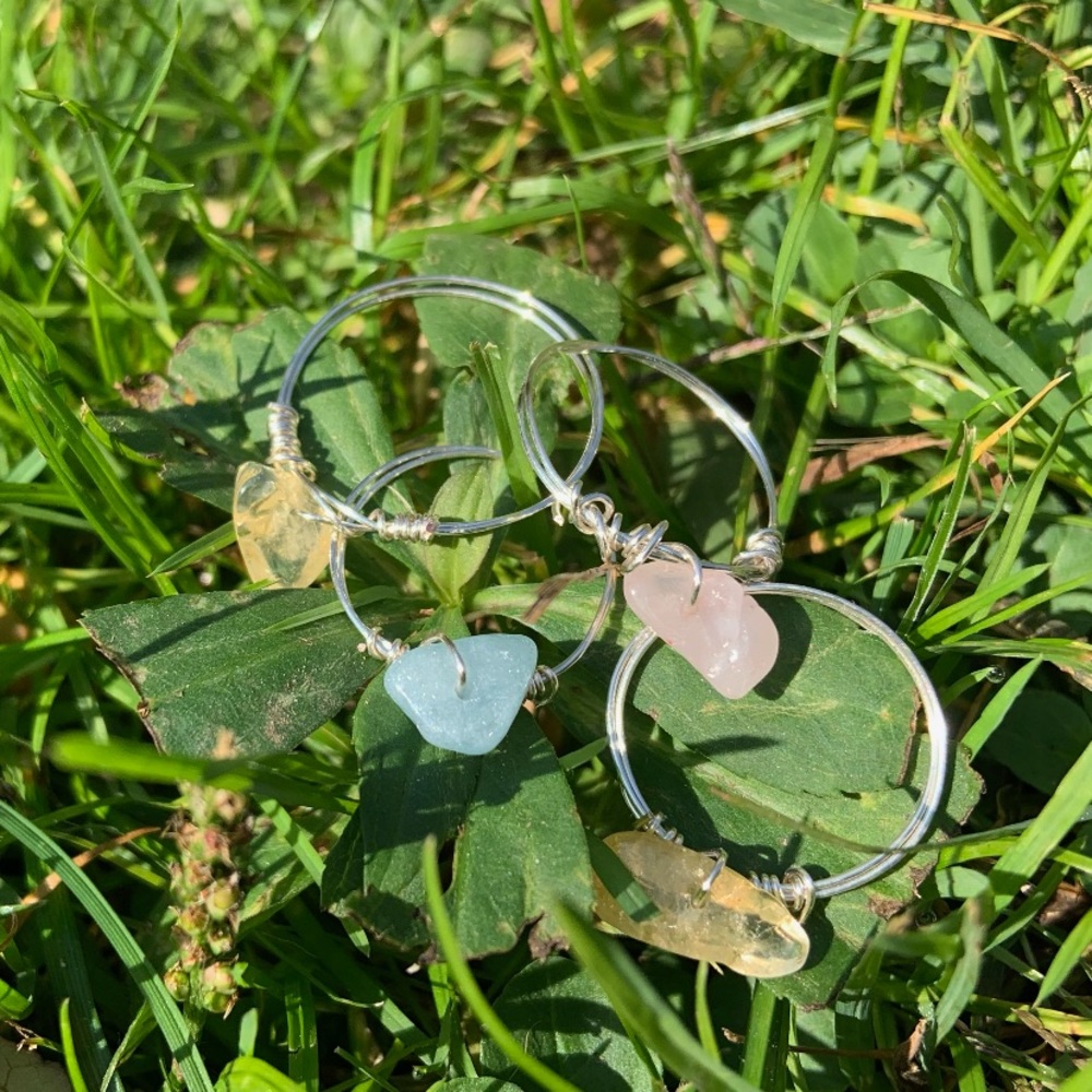 CRYSTAL RING WIRE WRAPPED - Picture 2 of 5